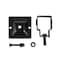 Nuvo Iron Legacy Collection Wall Brackets, Powder Coated Black, Used for mount a 2x2 to a wall, 2PK WMBRTXB - alternate 2